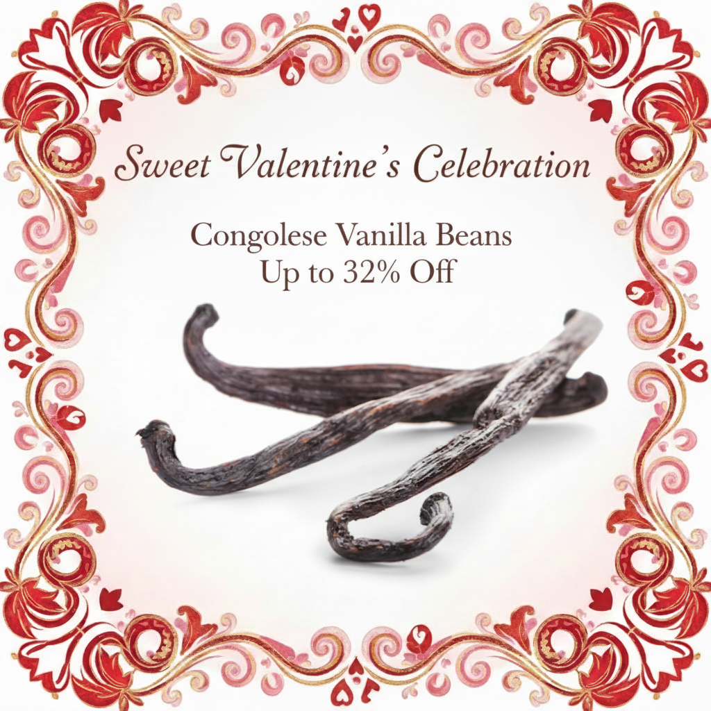 Sweet Valentine's Celebration Congolese Vanilla Beans