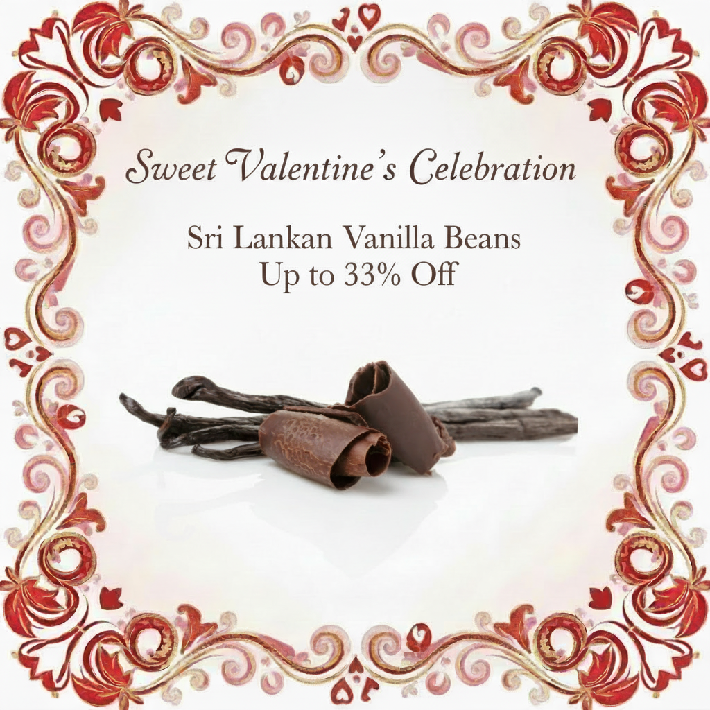 Sweet Valentine's Celebrations Sri Lankan Vanilla Beans
