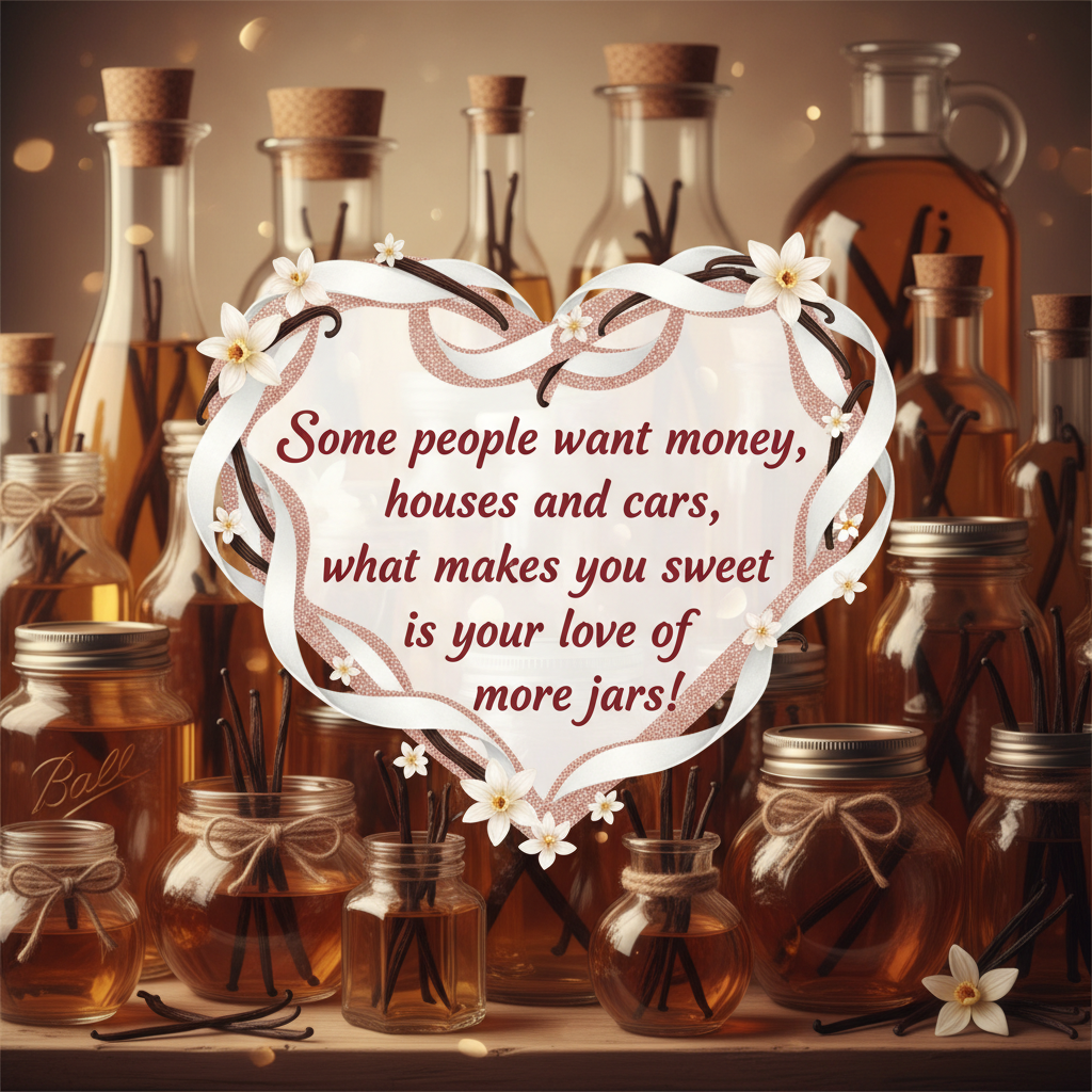 Valentine's card about loving jars