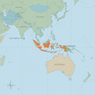 World Map - Papua Indonesia Region