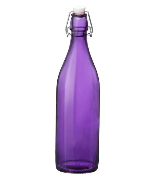 33.75 oz Swing Top Glass Bottle Purple (Retail) – VanillaPura