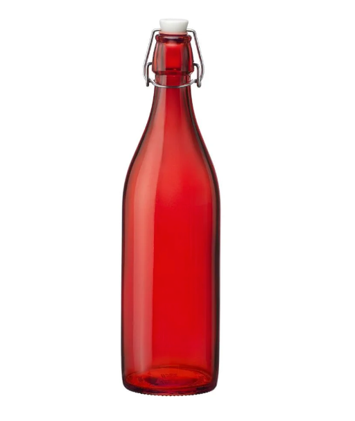 33.75 oz Swing Top Glass Bottle Red (Retail)