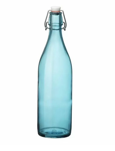 33.75 oz Swing Top Glass Bottle Sky Blue (Retail)
