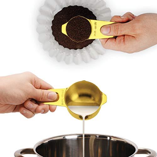 Measuring Cups - Heavy Duty Stainless Steel Copper Set of 7 (Retail)