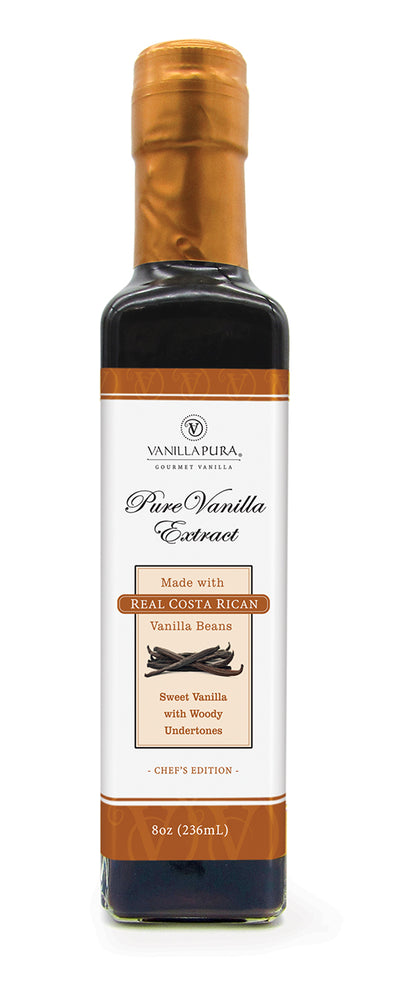Chef's Edition - Costa Rican Pure Vanilla Extract - 8oz (Retail)