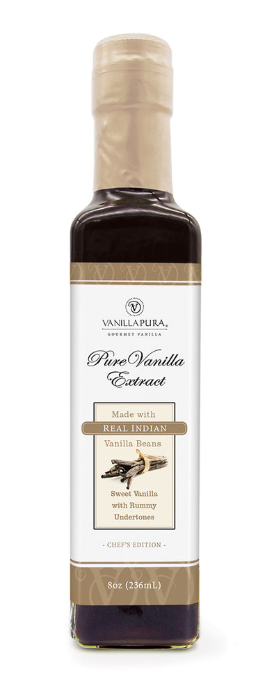 Chef's Edition - Indian Pure Vanilla Extract - 8oz (Retail)