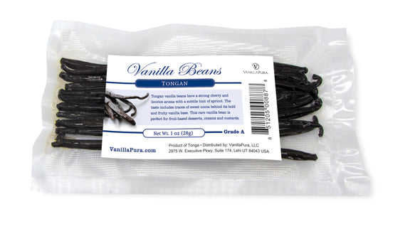 Tongan Vanilla Beans - Grade A for Vanilla Extract & Baking (Retail)