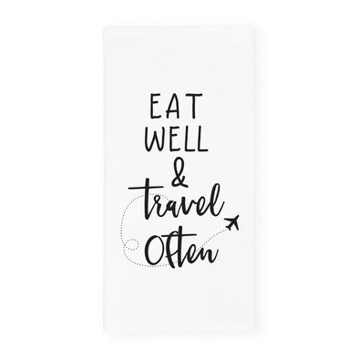 Dish Towel - Eat Well & Travel Often (Retail)